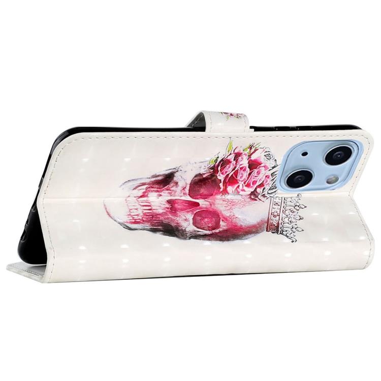 OEM iPhone 14 Pro Max Plånboksfodral 3D Pattern - Crown Skull