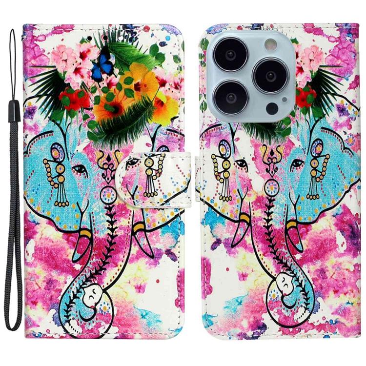 OEM iPhone 14 Pro Plånboksfodral Folio Flip - Elephant