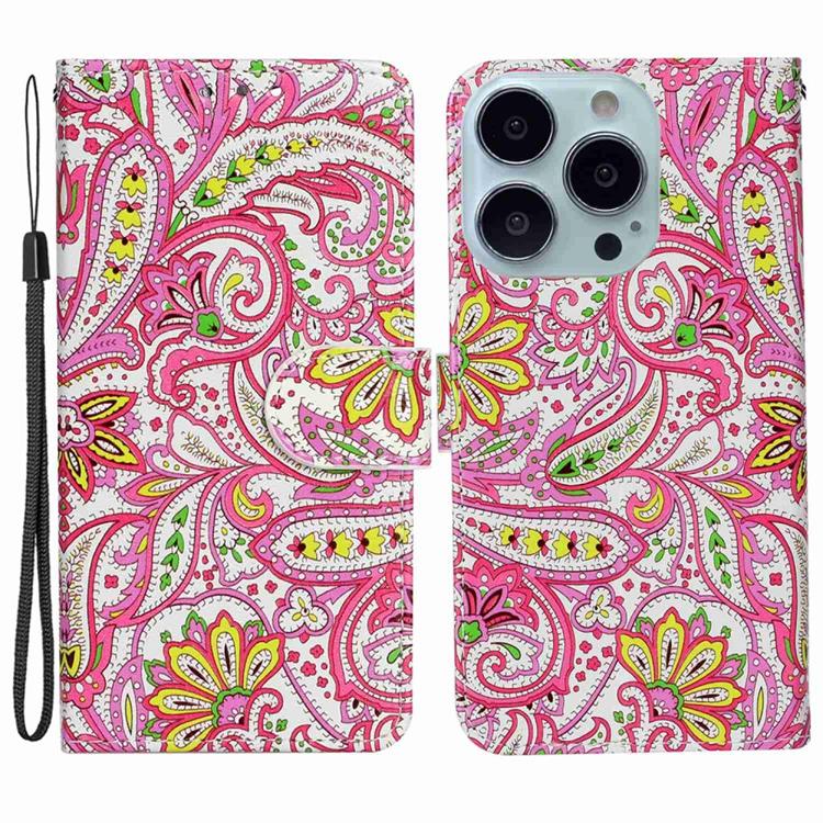 OEM iPhone 14 Pro Plånboksfodral Folio Flip - Flower