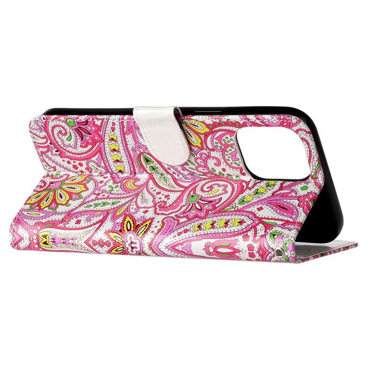 OEM iPhone 14 Pro Plånboksfodral Folio Flip - Flower