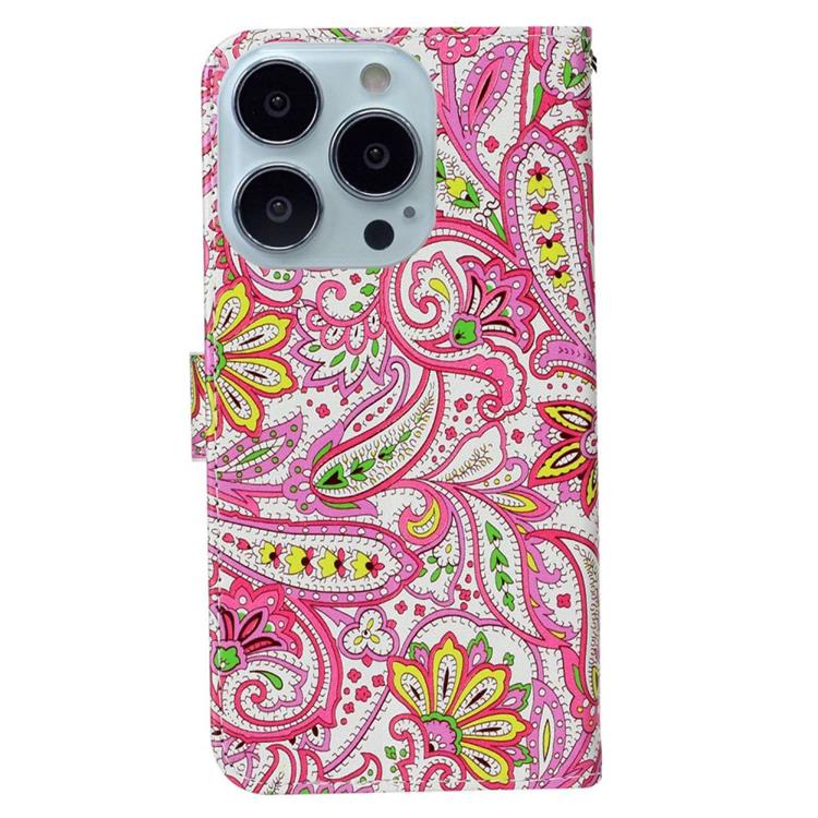 OEM iPhone 14 Pro Plånboksfodral Folio Flip - Flower