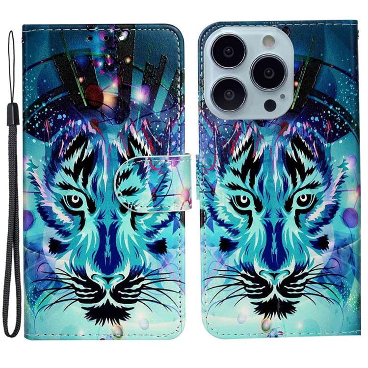 OEM iPhone 14 Pro Max Plånboksfodral Folio Flip - Wolf