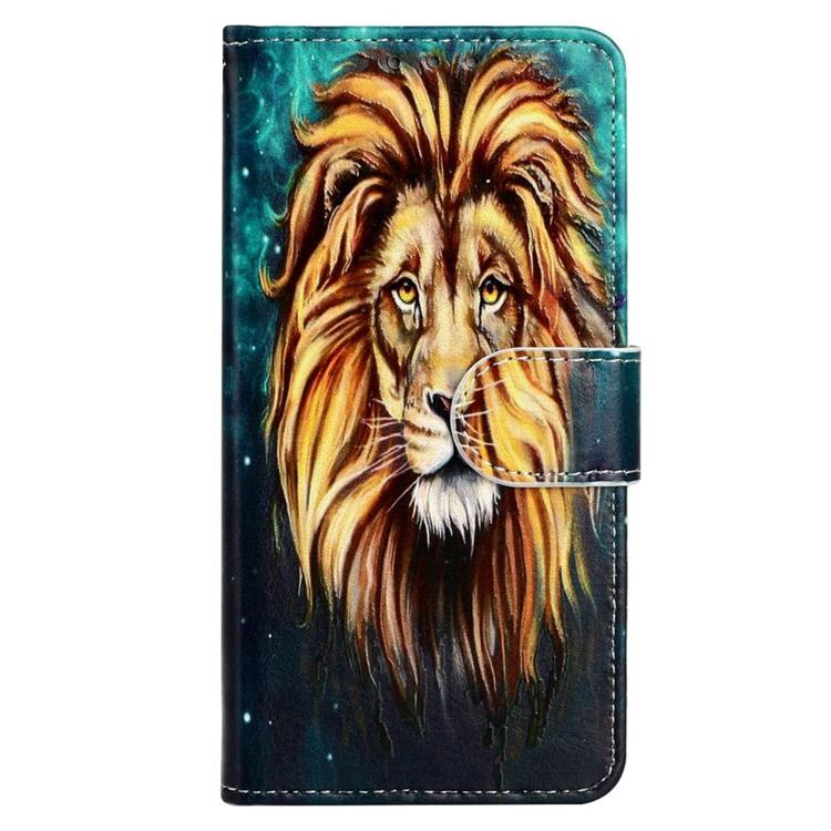 OEM iPhone 14 Pro Max Plånboksfodral Embossed Pattern - Lion