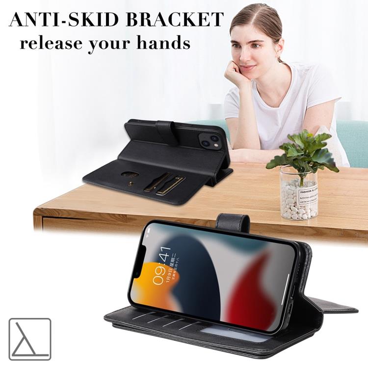 OEM iPhone 14 Plus Plånboksfodral KT PU Läder - Grön