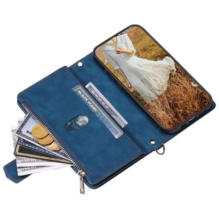 OEM iPhone 14 Pro Max Plånboksfodral Rhombus - Blå