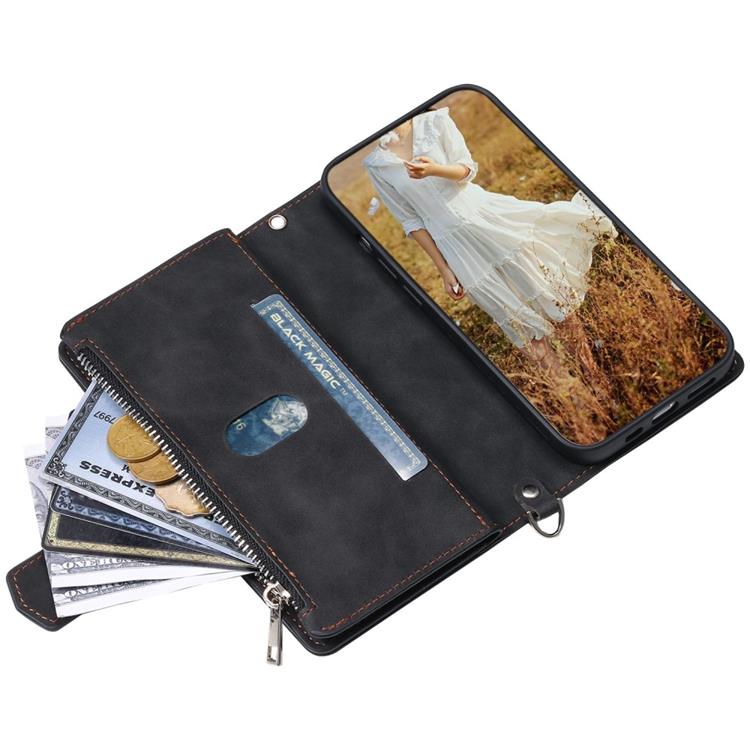 OEM iPhone 14 Plus Plånboksfodral Rhombus - Svart