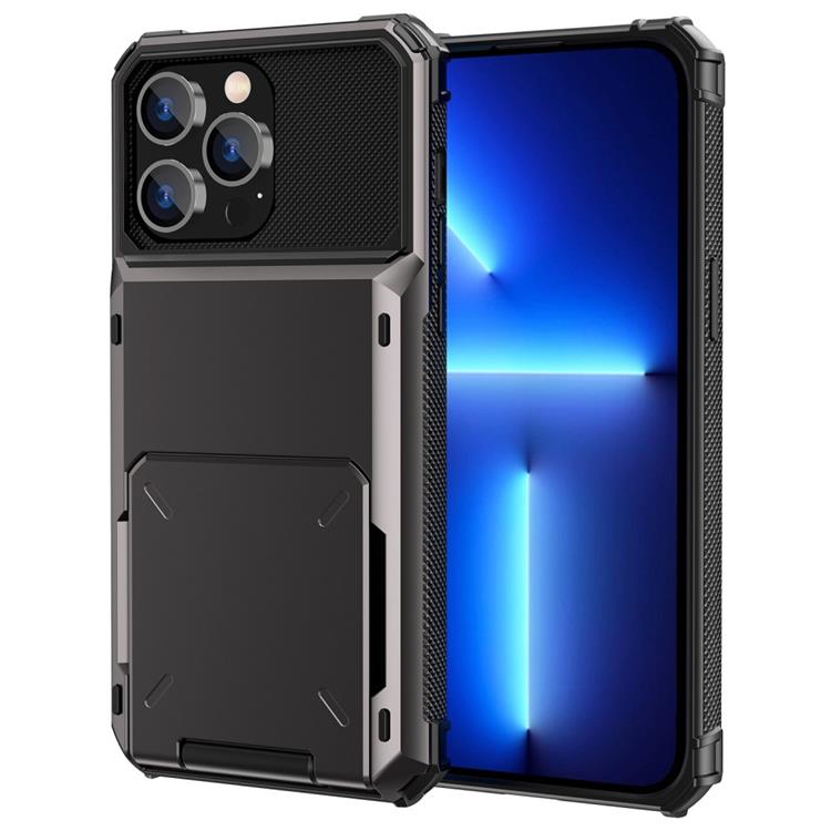 OEM iPhone 14 Plus Skal Korthållare Flip - Svart