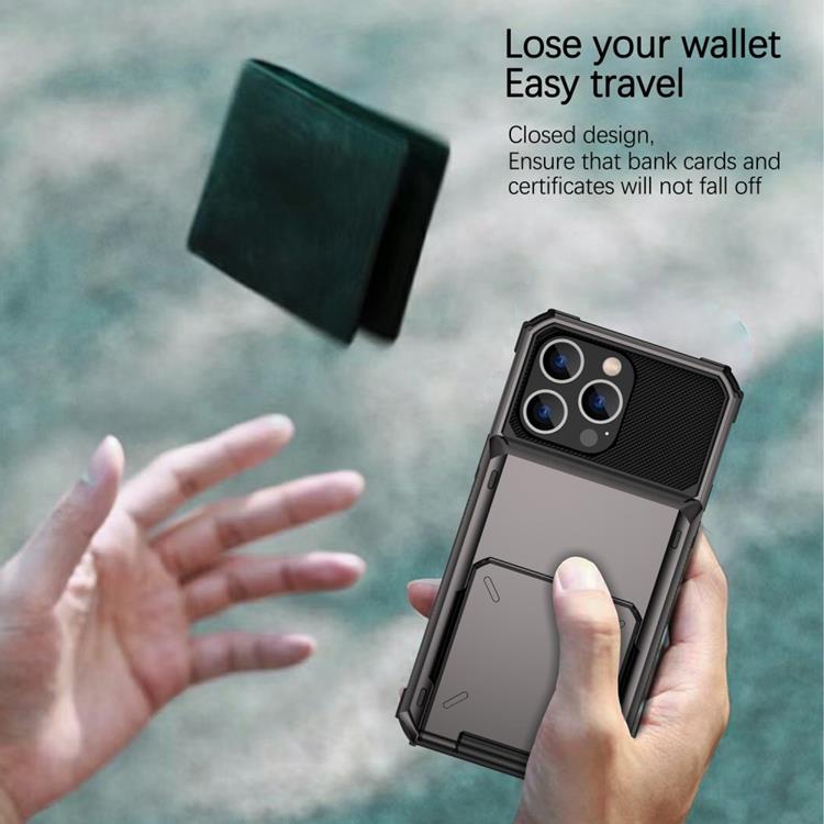 OEM iPhone 14 Plus Skal Korthållare Flip - Svart