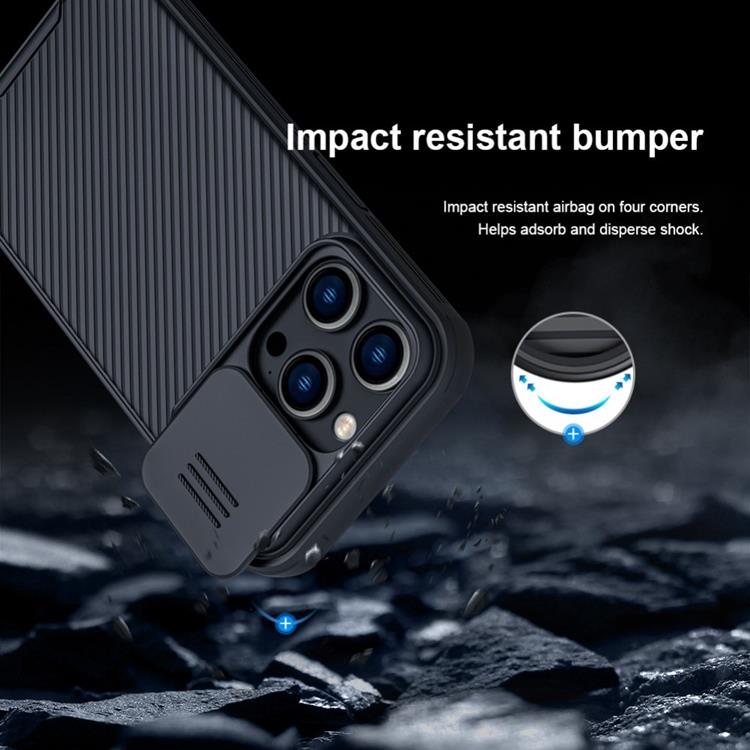 Nillkin Nillkin iPhone 14 Pro Max Skal Magsafe CamShield Pro - Blå