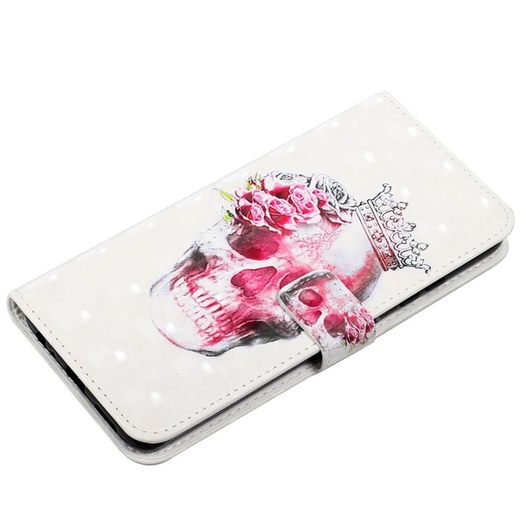 OEM iPhone 14 Plus Plånboksfodral Folio Flip - Crown Skull