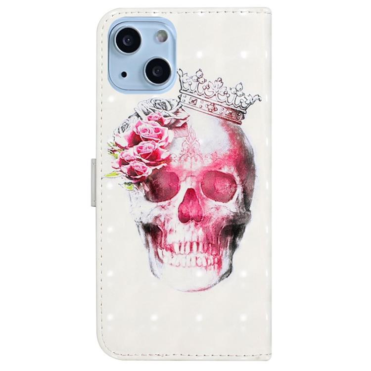 OEM iPhone 14 Plus Plånboksfodral Folio Flip - Crown Skull