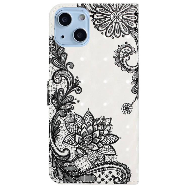 OEM iPhone 14 Plus Plånboksfodral Folio Flip - Lace Flower