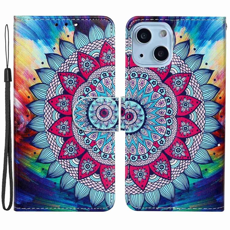 OEM iPhone 14 Plus Plånboksfodral Folio Flip - Mandala Flower