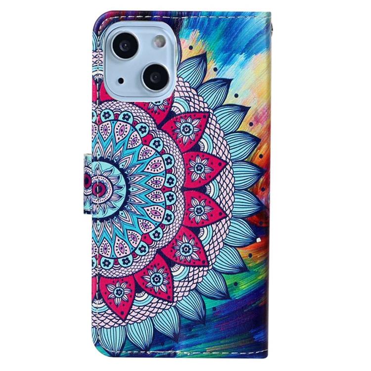 OEM iPhone 14 Plus Plånboksfodral Folio Flip - Mandala Flower