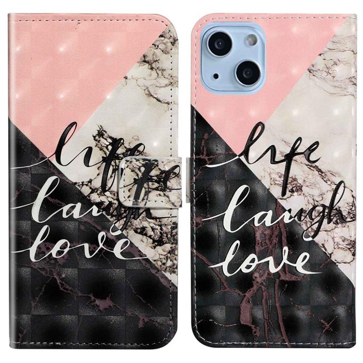 OEM iPhone 14 Plus Plånboksfodral Folio Flip - Svart Marble