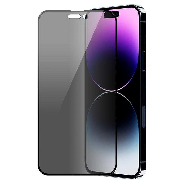 OEM [BULK 1st] iPhone 14 Pro Härdat Glas Skärmskydd - Privacy