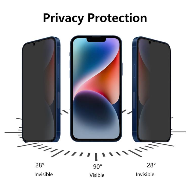 OEM [1-PACK] Privacy Härdat Glas Skärmskydd iPhone 14 Plus