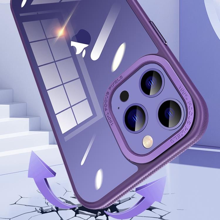 OEM iPhone 14 Pro Skal med Kameraram i Metall - Svart