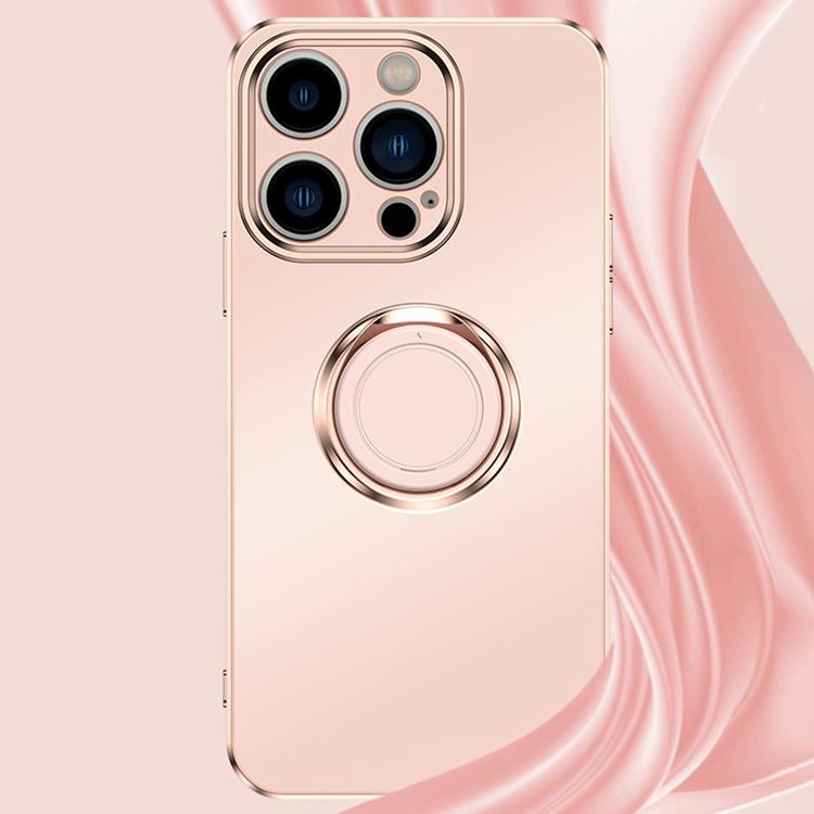 OEM iPhone 14 Pro Skal Ringhållare Electroplating Kickstand - Svart