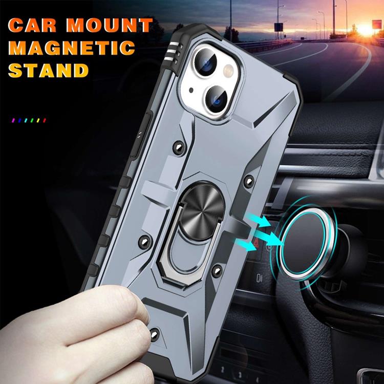 OEM iPhone 14 Skal Ringhållare Armor - Svart