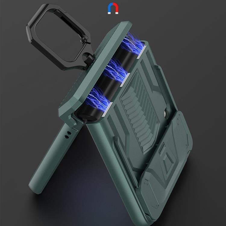 GKK GKK Galaxy Z Flip 4 Skal Ringhållare Kickstand - Vit