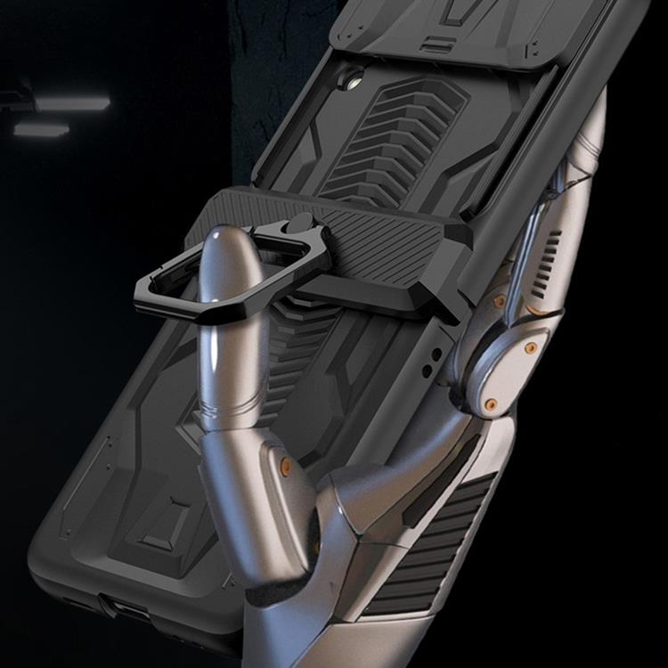 GKK GKK Galaxy Z Flip 4 Skal Ringhållare Kickstand - Vit