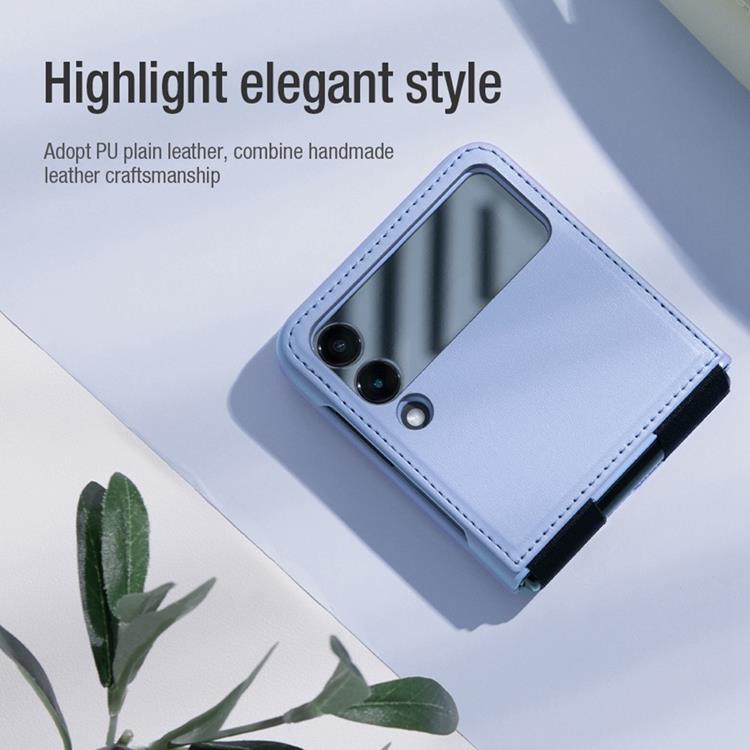 Nillkin Nillkin Galaxy Z Flip 4 Skal Qin - Blå