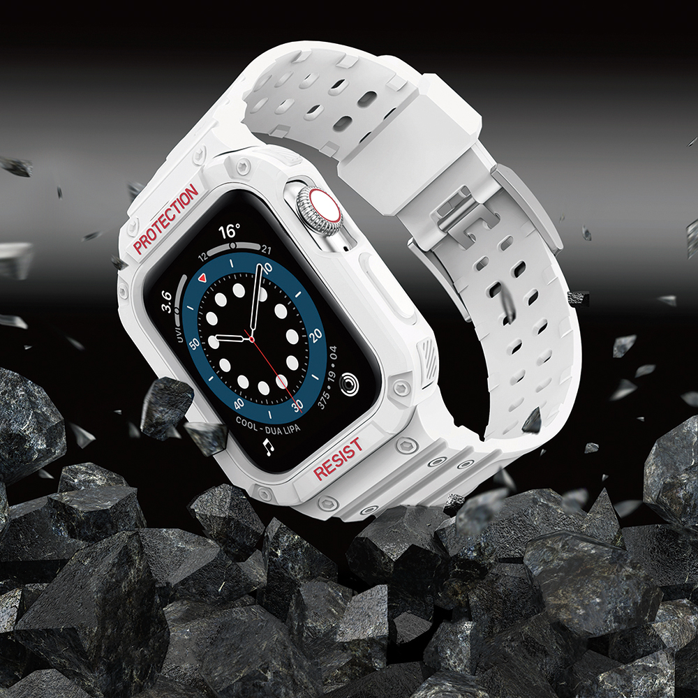 OEM Armband kompatibelt med Apple Watch 4/5/6/7/SE (40/41/38mm) Vit