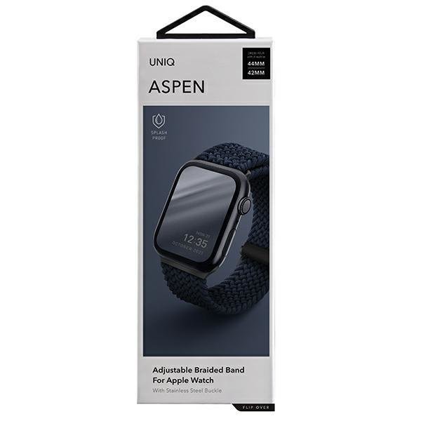 UNIQ UNIQ Aspen Strap Apple Watch 4/5/6/7/SE/Ultra 42/44/45/49 mm - Blå