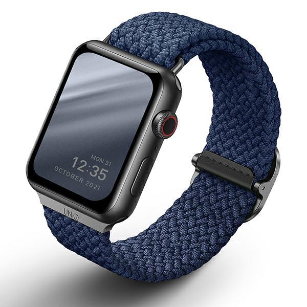 UNIQ UNIQ Aspen Strap Apple Watch 4/5/6/7/SE/Ultra 42/44/45/49 mm - Blå