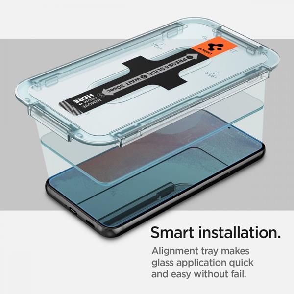 Spigen Spigen EZ-FIT Härdat Glas Skärmskydd 2-Pack Galaxy S22