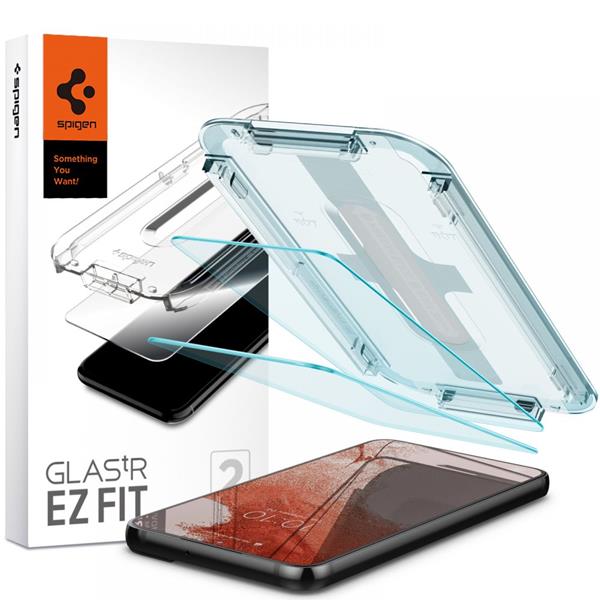 Spigen Spigen EZ-FIT Härdat Glas Skärmskydd 2-Pack Galaxy S22