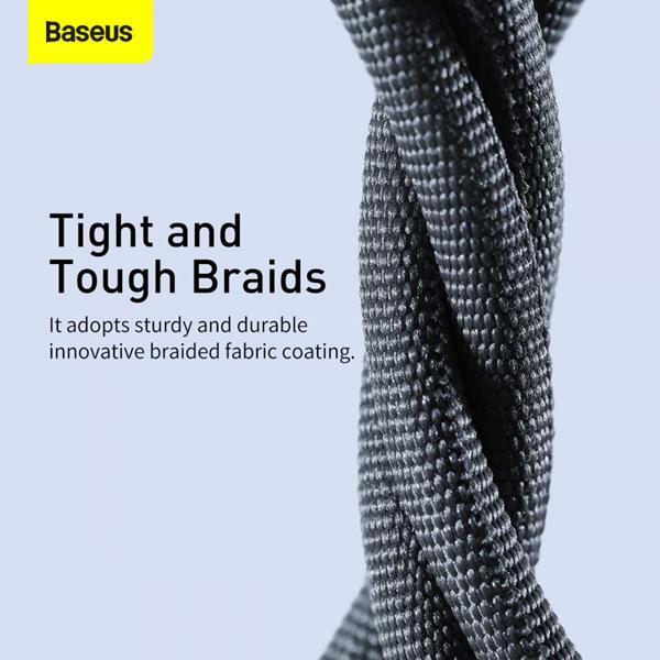 BASEUS Baseus Crystal Shine USB-A till Lightning kabel 1.2m - Svart