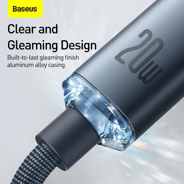 BASEUS Baseus Crystal Shine USB-C till Lightning kabel PD 20W 1.2m
