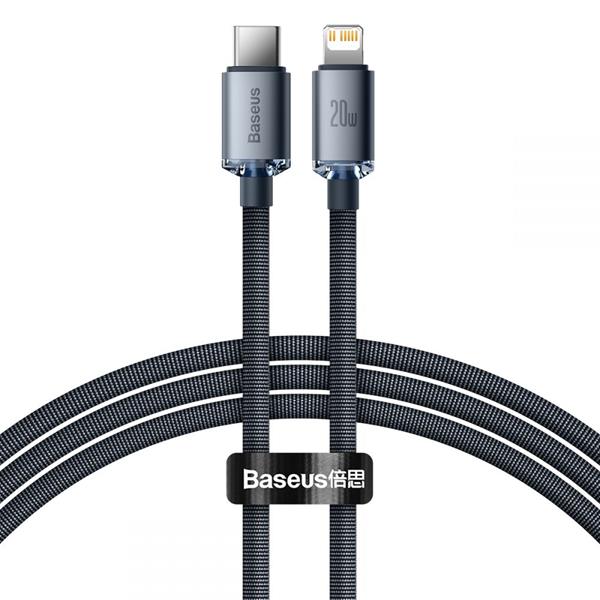 BASEUS Baseus Crystal Shine USB-C till Lightning kabel PD 20W 1.2m