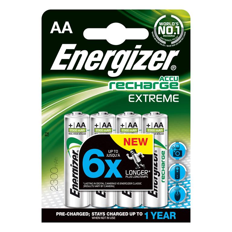 Energizer ENERGIZER Batteri AA/LR6 Laddbart Ni-Mh 2300mAh 4-pack