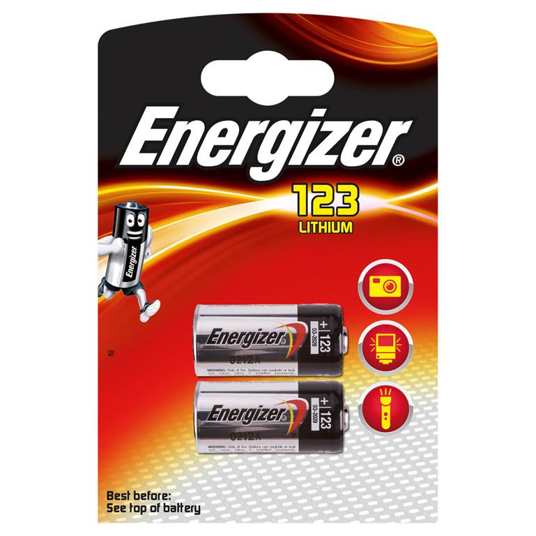 Energizer ENERGIZER Batteri CR123 Lithium 2-pack