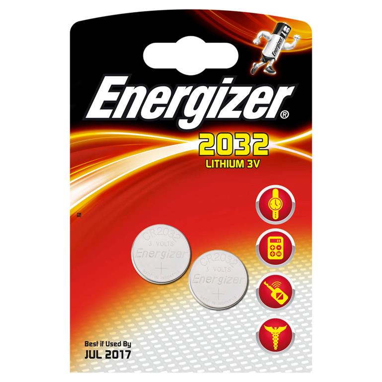 Energizer ENERGIZER Batteri CR2032 Lithium 2-pack