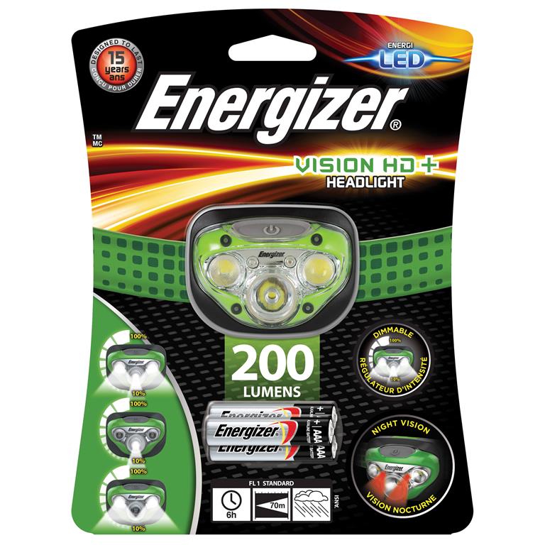 Energy Energy ENERGIZER Pannlampa Vision HD 3/2 LED 200 Lumen