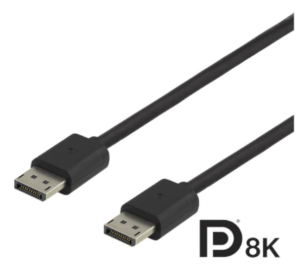 UTGATT1 Deltaco DisplayPort-kabel, 1.5m - Svart