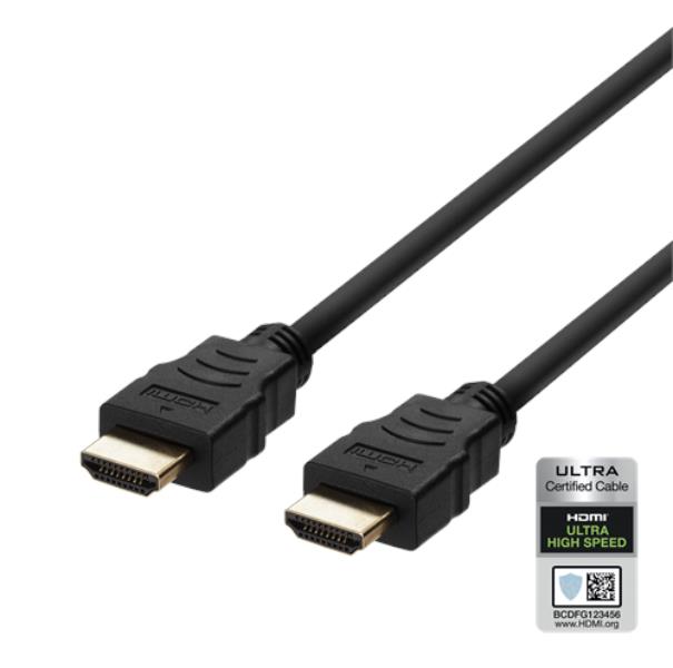 UTGATT1 Deltaco HDMI-kabel, 2m - Svart