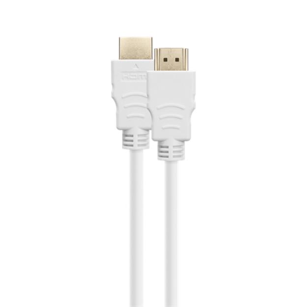UTGATT1 Deltaco Ultra High Speed HDMI-kabel, 2m - Vit