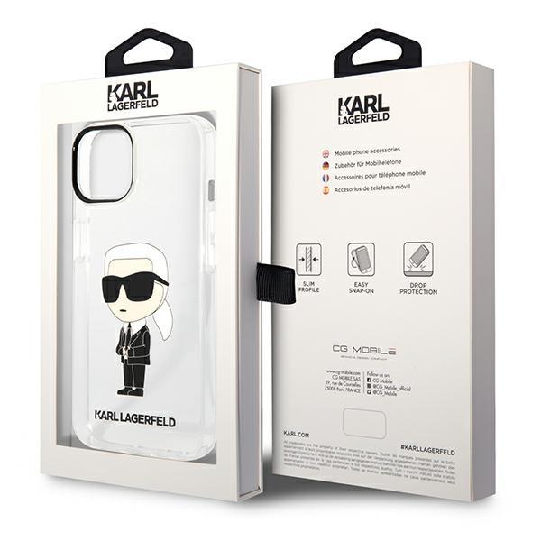 KARL LAGERFELD Karl Lagerfeld iPhone 14 Plus Skal IML NFT Ikonik - Clear
