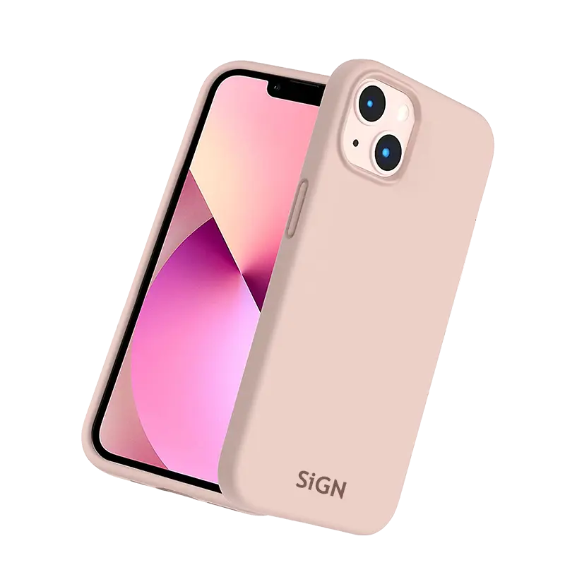 SiGN SiGN iPhone 14 Skal Liquid Silicone - Sand Rosa