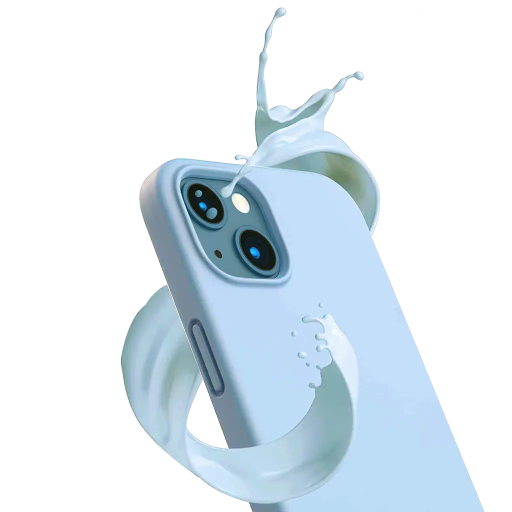 SiGN SiGN iPhone 14 Plus Skal Liquid Silicone - Safir blå