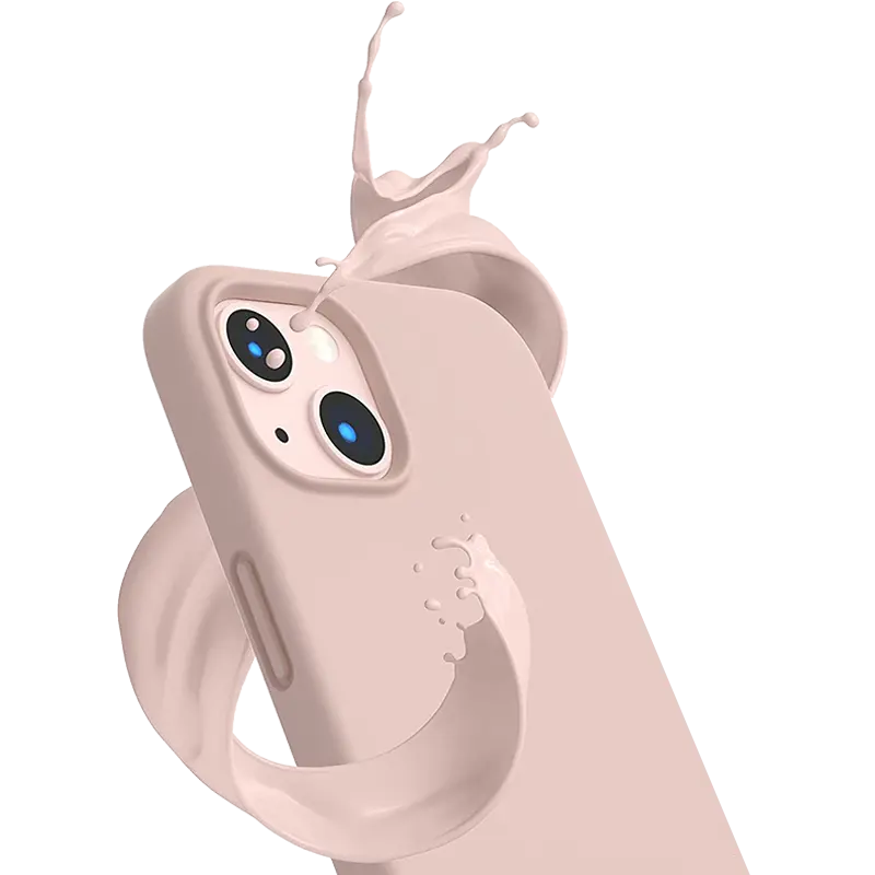 SiGN SiGN iPhone 14 Plus Skal Liquid Silicone - Sand Rosa