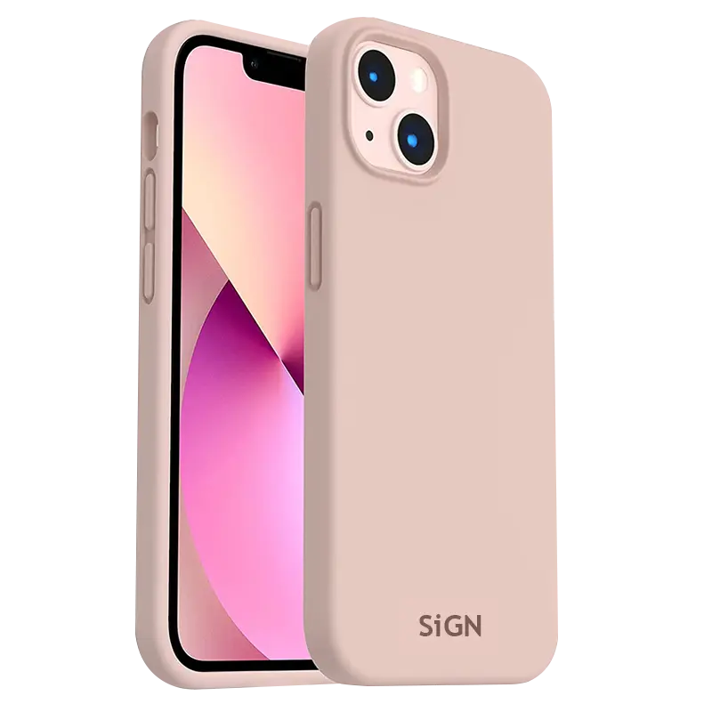 SiGN SiGN iPhone 14 Plus Skal Liquid Silicone - Sand Rosa