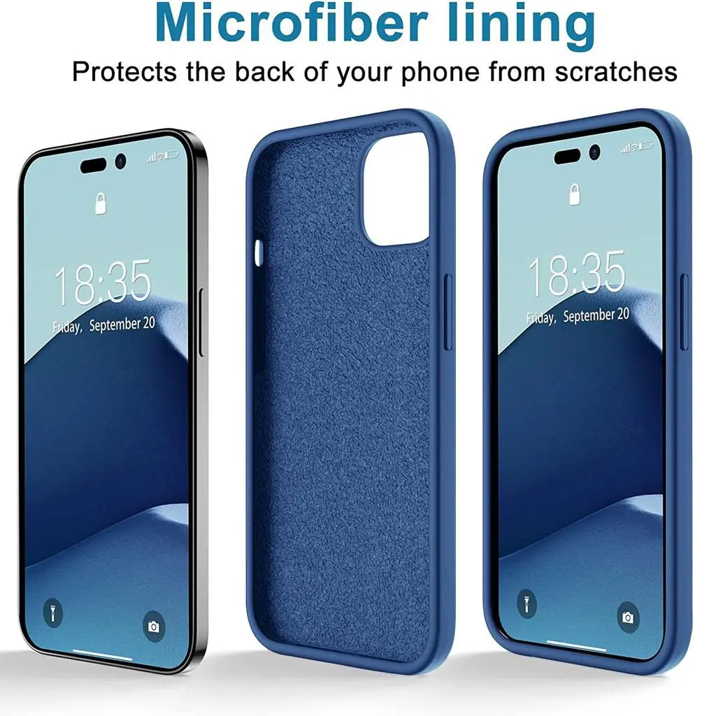 SiGN SiGN iPhone 14 Pro Max Skal Liquid Silicone - Havsblått