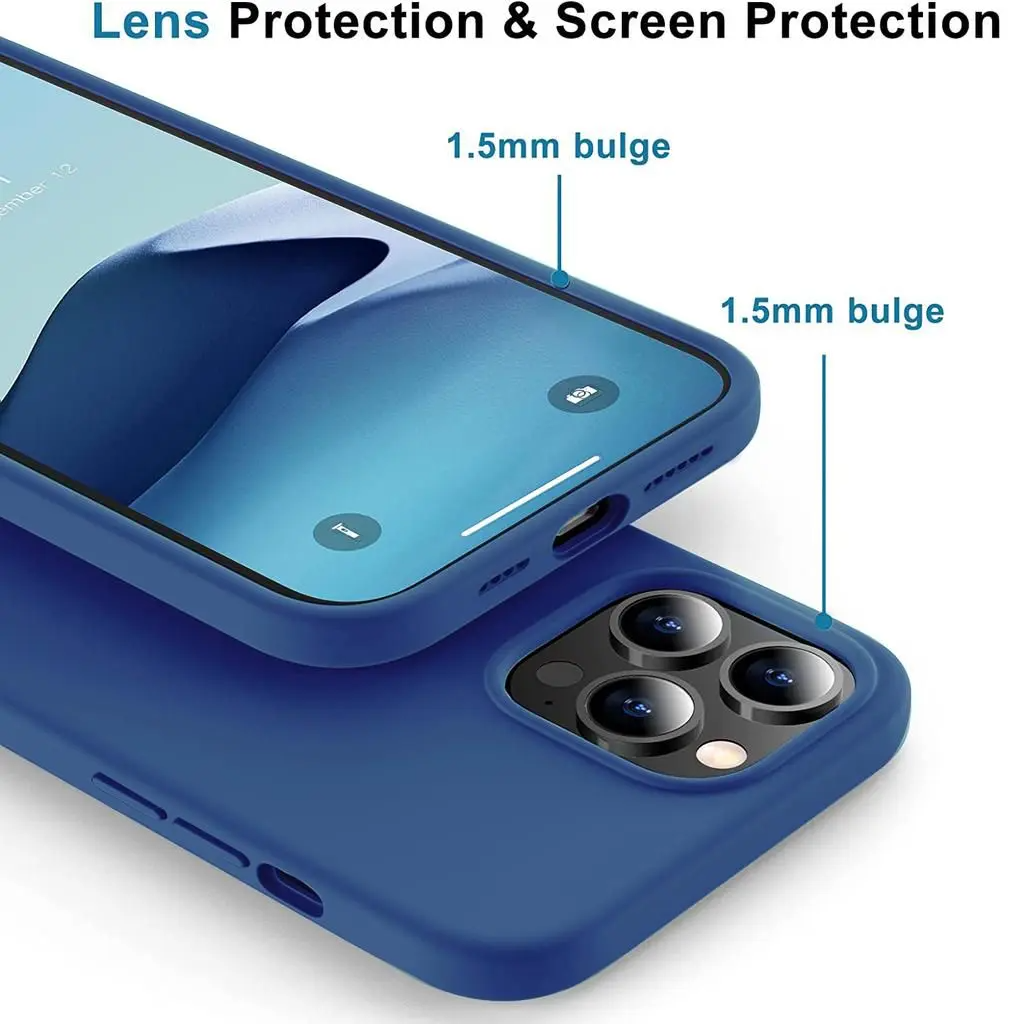 SiGN SiGN iPhone 14 Pro Max Skal Liquid Silicone - Havsblått