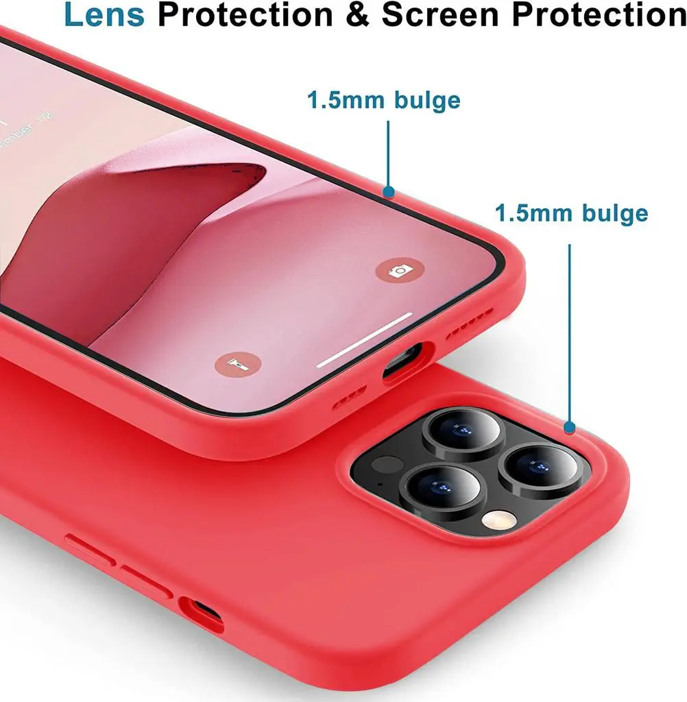 SiGN SiGN iPhone 14 Pro Max Skal Liquid Silicone - Vattenmelonsröd